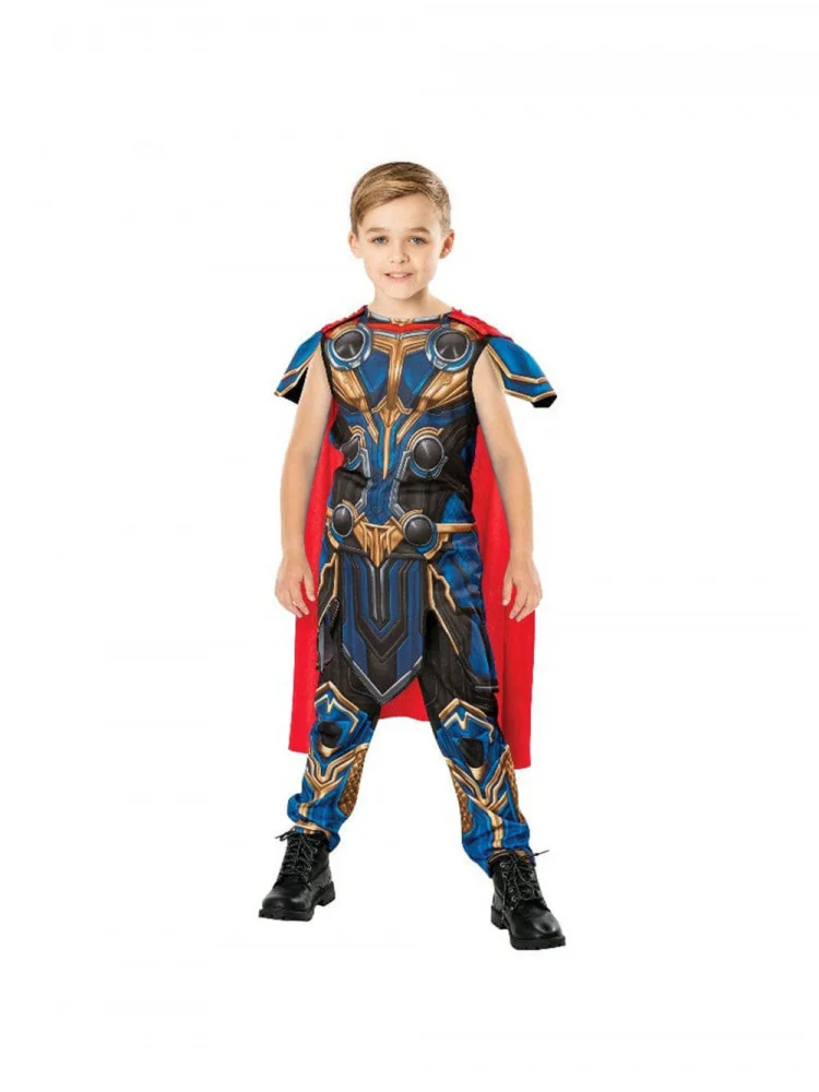 

Halloween Thor 4 Love And Thunder Boys Superhero Cosplay Suit Separate Clothes Polyester Material High Quality Chinese Produc...