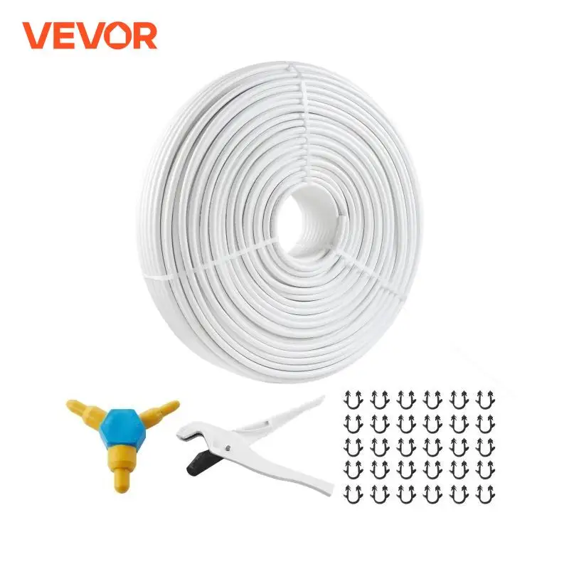 VEVOR PEX-AL-PEX Tube 984ft 5/8'' Diameter  0.08'' Thickness Radiant Heat Floor Plumbing Inner Aluminum Layer PEX Tubing Pipe