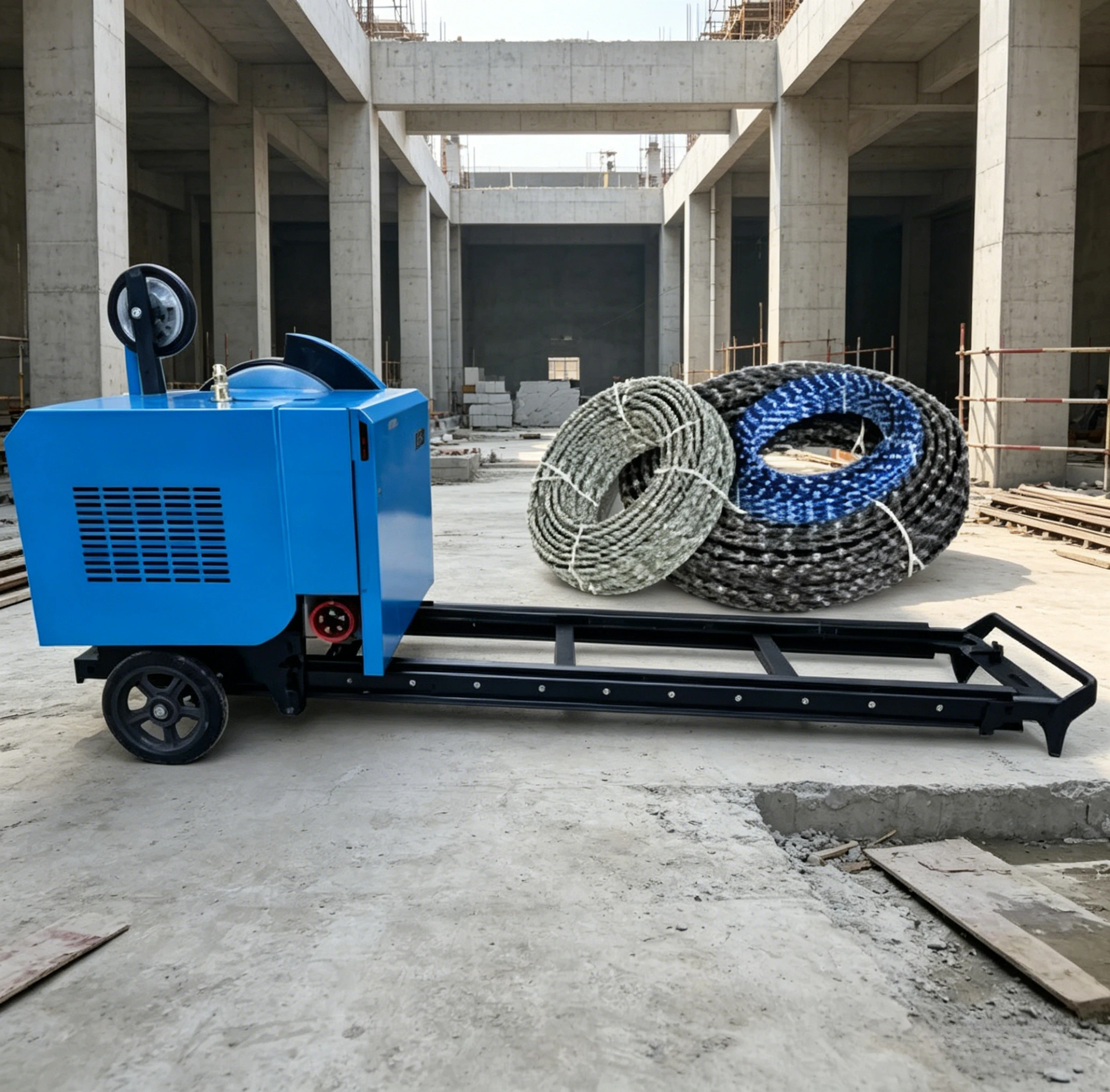 High Efficiency Electric Wire Saw Low-noise Wire Saw Machine Price Concrete Steel Plates Cutting Rope Saws for Construction Site