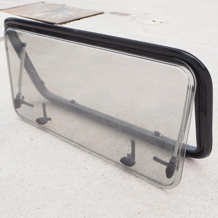 350*280mm RV Extrapolated Window, Round Corner, Acrylic Window  RV & Travel Trailer Emergency Exit Window Custom Sizes