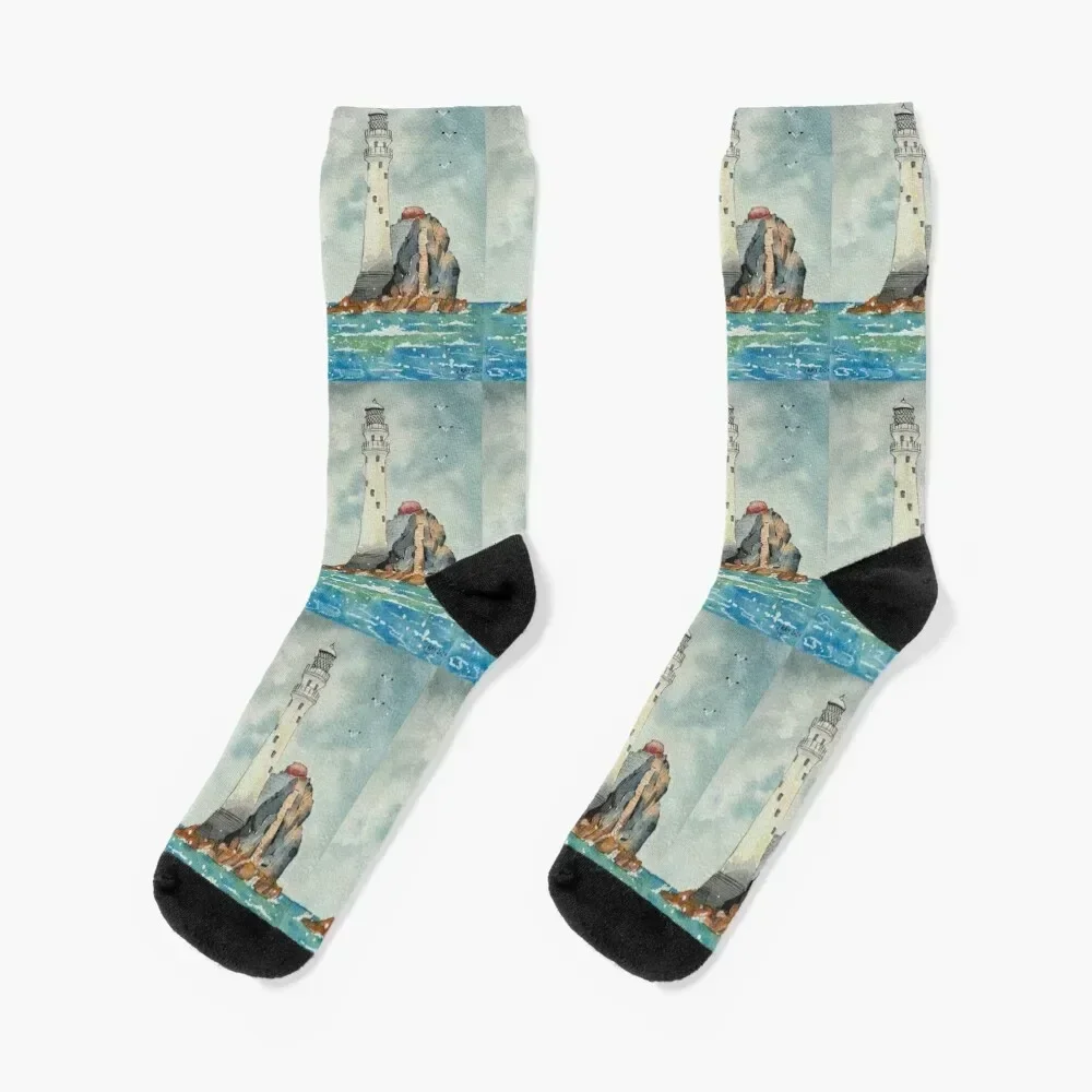 

Fastnet Lighthouse. Socks cycling Rugby with print Socks For Women Men's