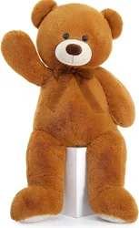 MorisMos Giant Teddy Bear Stuffed Animal 3 ft,  Large Teddy Bear for Kid Birthday Girlfriend Valentines Christmas,Brown