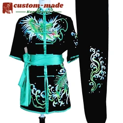 Custom Tailored Kung Fu Long Fist and Tai Chi Martial Arts Uniform for Competition Embroidered Dragon Clothes