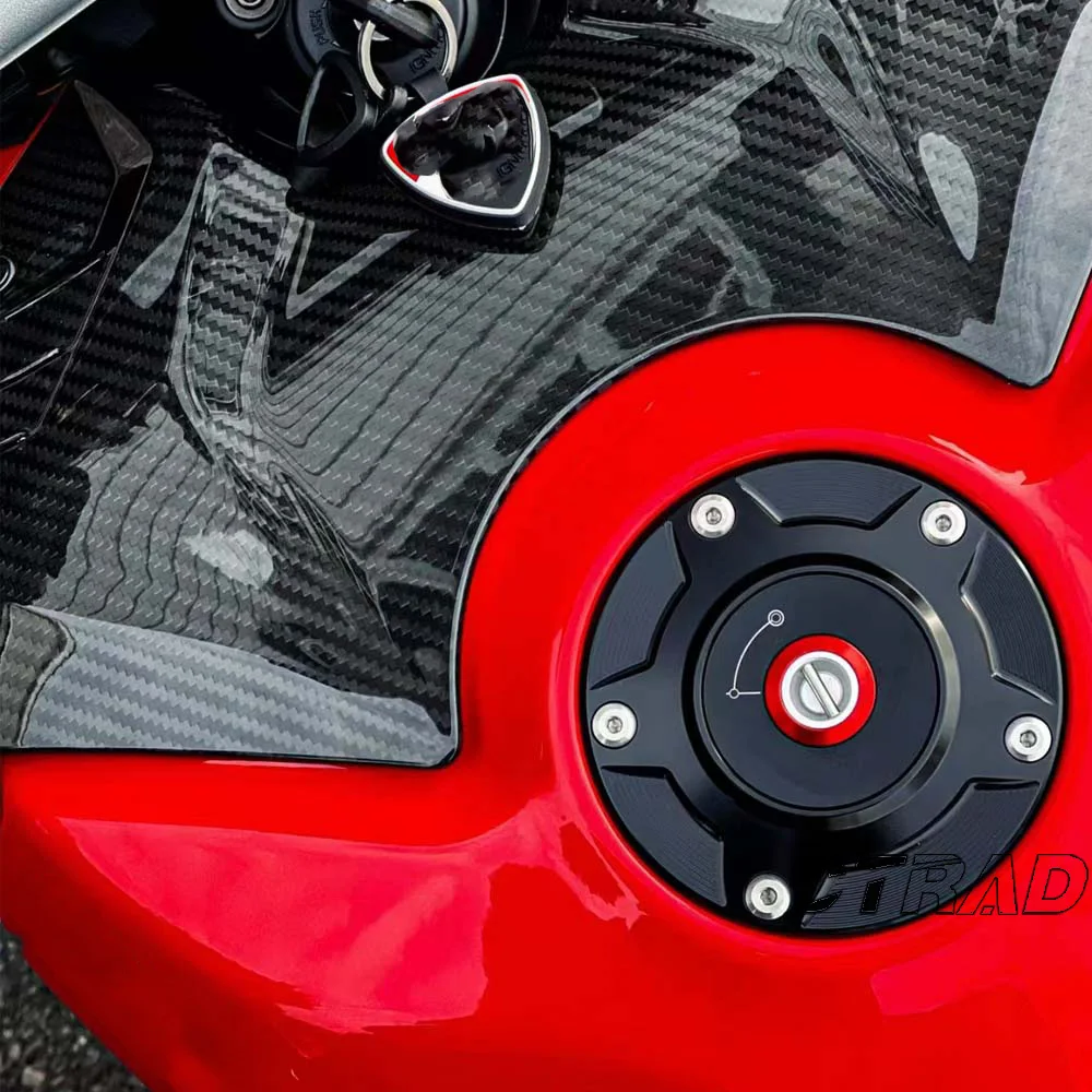 Voor DUCATI PANIGALE 1199/S/R 1299 899 959 Billet Tankdop Sleutel Vergrendeling Systeem Benzine plug Motorcycle Gas oline Airbox Cover