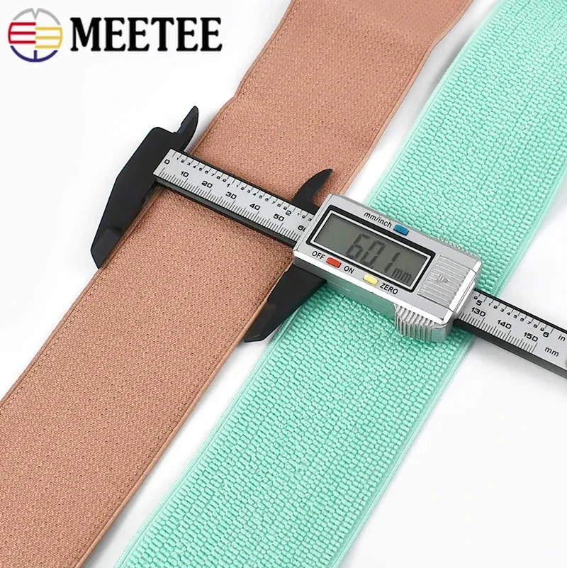 2/3 متر 60 مللي متر الخياطة شريط مرن لحزام بانت حزام شريط مطاطي حقيبة فستان الكتف حزام تمتد أشرطة DIY بها بنفسك الخياطة اكسسوارات
