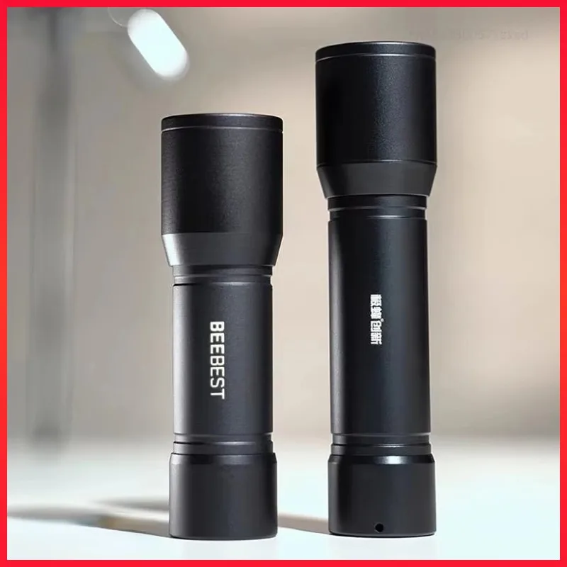 

BEEBEST Strong Light Flashlight Rechargeable Battery Swappable Outdoor Portable Flashlight Long Battery Life Ultra Bright