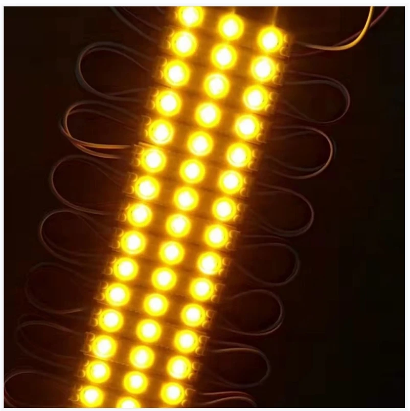 Lampu LED Module Injeksi SMD 2835 3led 1.2W 150lm Aluminium PCB 60Mm * 13Mm DC12V IP65