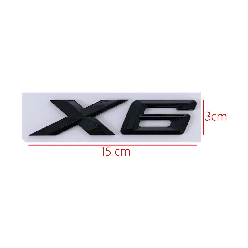 ABS Car Trunk Badge Emblem Letters Sticker Auto Tailgate Decals for BMW X Series X6 X7 GT X1 X2 X3 X4 X5 Accessories