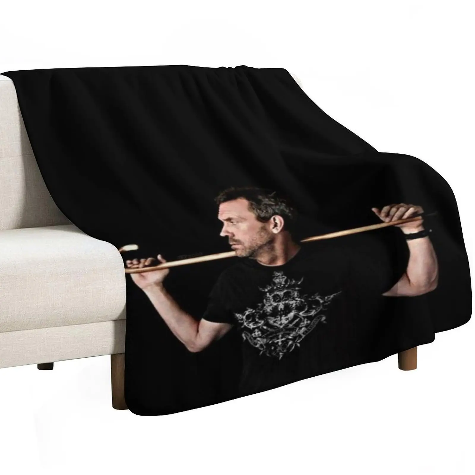 

dr gregory house goes hard Throw Blanket Luxury Brand Plaid bed plaid Blankets