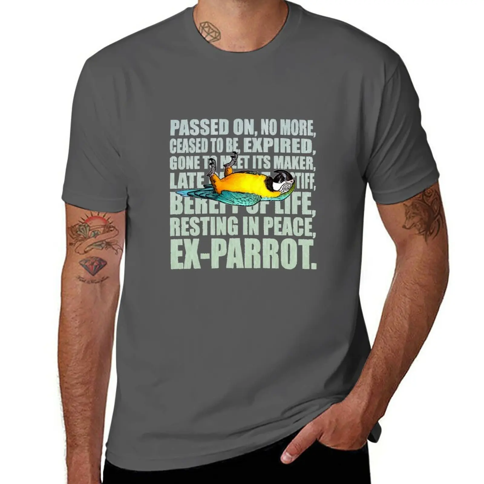 EX - Parrot T-Shirt summer top customs design your own sublime t shirt for men