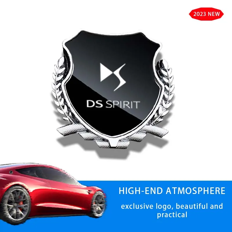 

Car Side Modification Sign Triangular Metal Sticke For DS R4 18B20 5LS 7 3 E-TENSE 5 23 AERO DS6 DS7 DS9 2024 Logo Accessories