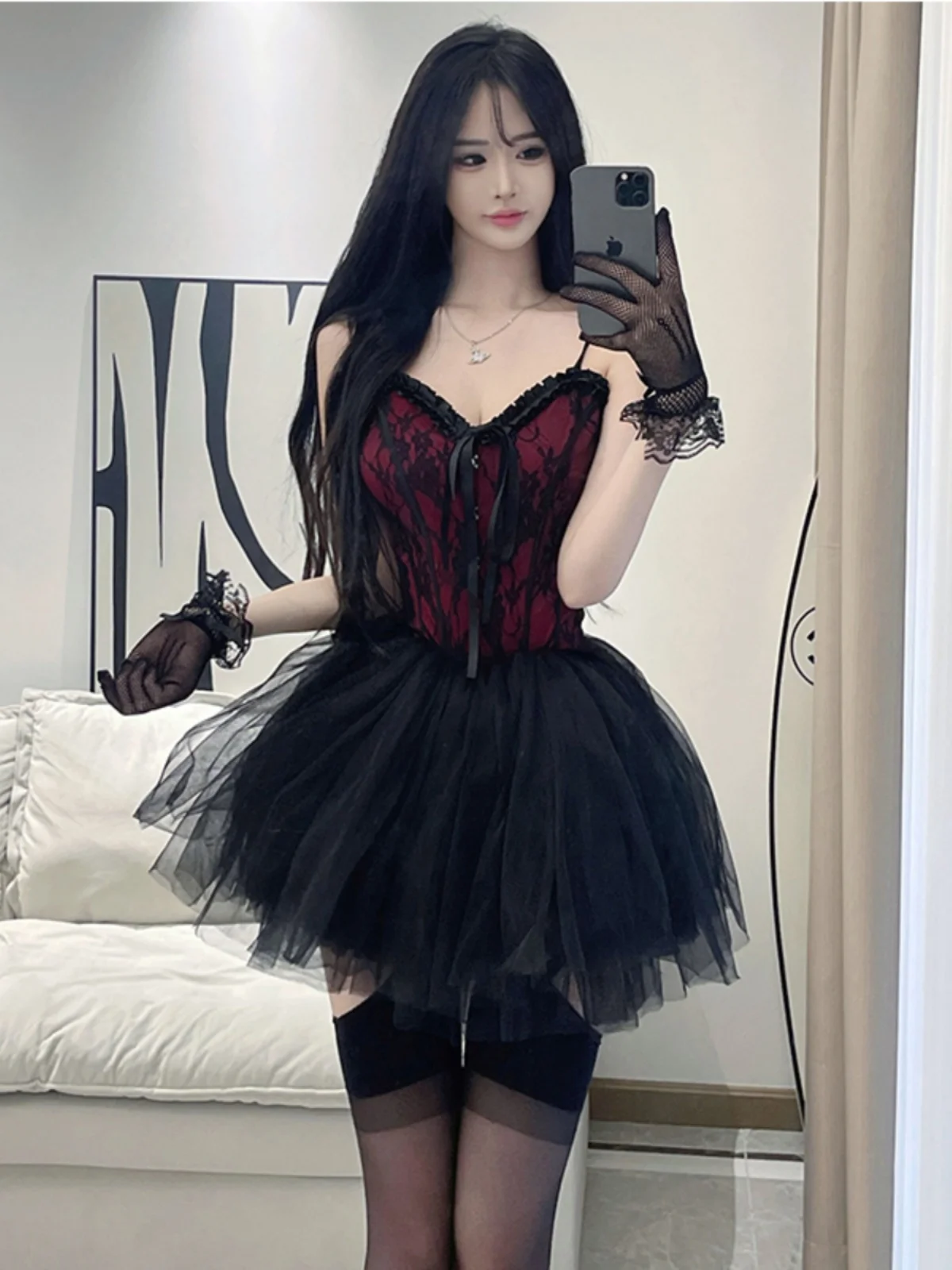 

Sexy Pure Desire Rabbit Girl Maid orm Costume Small Devil Cosplay Clothes Cotton Material Role-plang Outfit