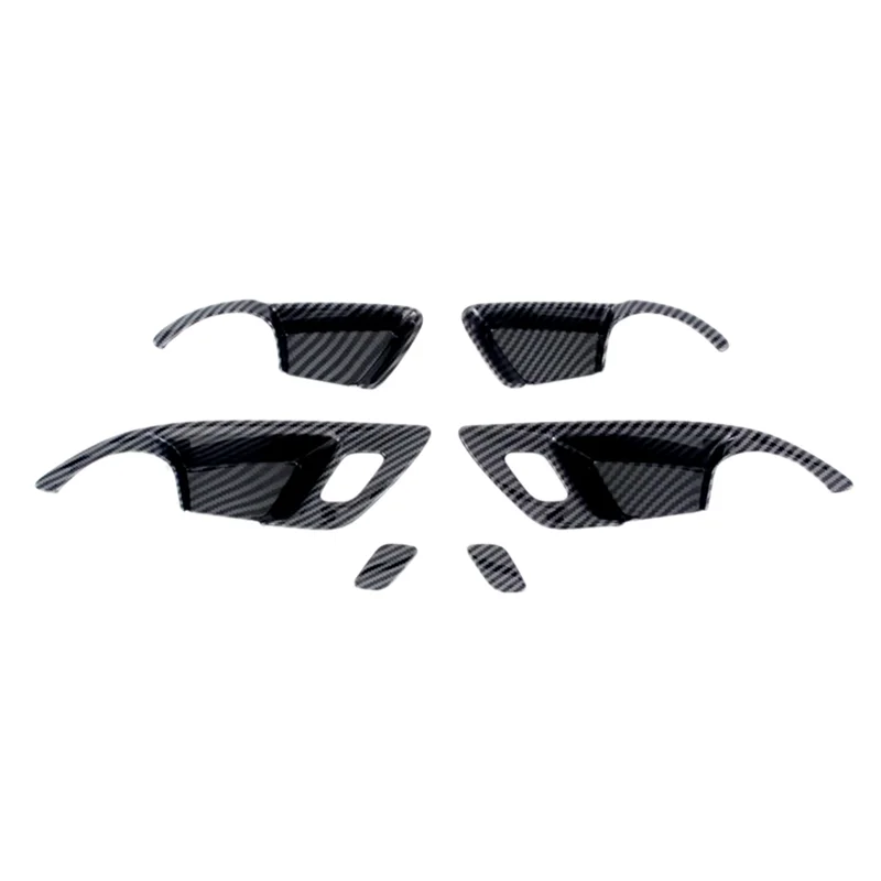 

1Set Replacement Parts For Trax Seeker 2023 2024 Car Inner Door Bowl Frame Cover Trim Accessories - ABS Carbon Fiber