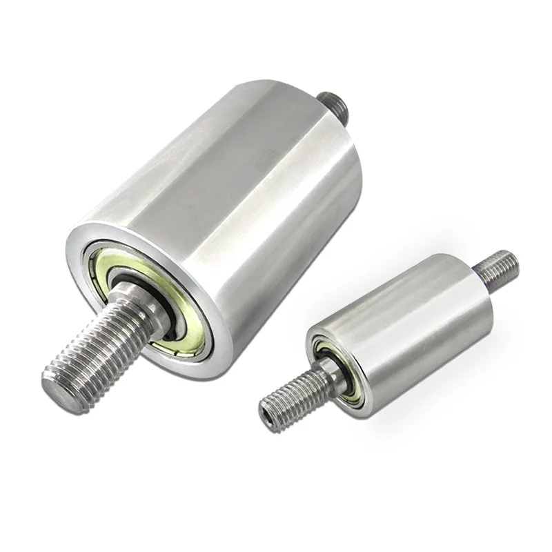 Aluminum Alloy Double-End Threaded Bearing Shaft 12/15/17/20/25mm Diameter Guide Rail Clamping Support Positioning Rod