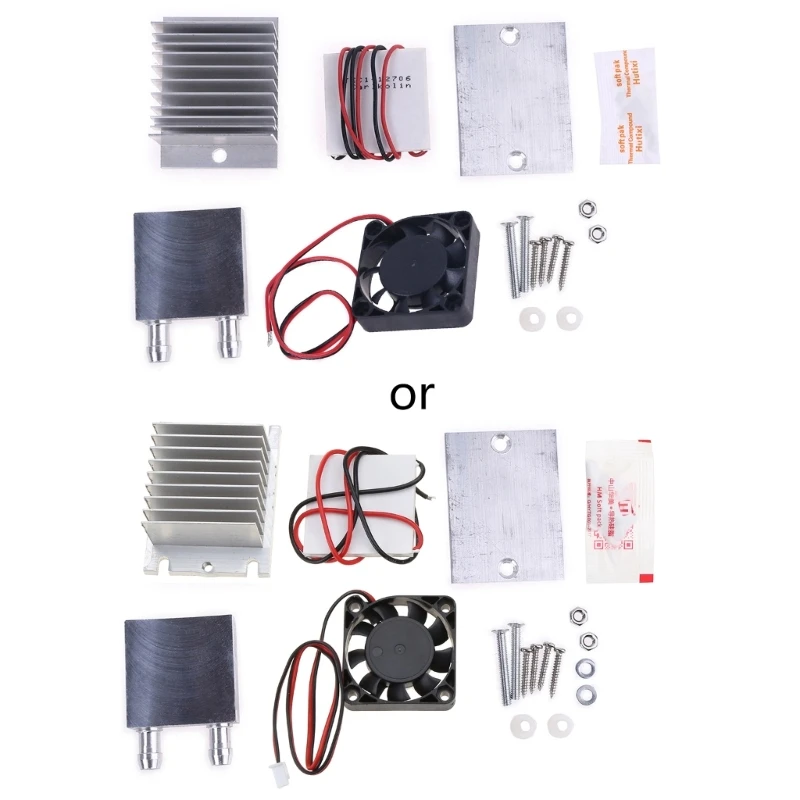 DIY Kits Thermoelectric Peltier Refrigeration Cooling System + Cooler Fan + TEC1-12706 Air Conditioner