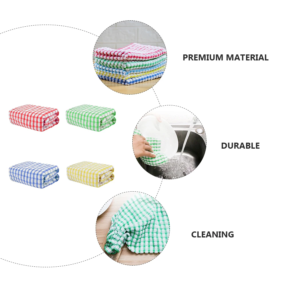 

4 Pcs Dish Cloth Towel for Cleaning Kitchen Duster Wash Wiping Towels Washing Cleaner