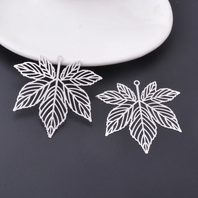 20 Stück AB7451 Messing Goldene Ahornblätter Anhänger Bunte Charms DIY Schmuck Ohrringe Herstellung – Detail 2