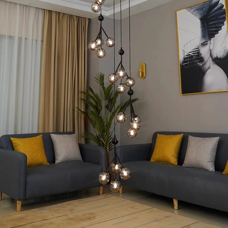 

Nordic staircase LED Pendant home decor llights pendant light lamps forstaircase for living room hanging indoor lighting