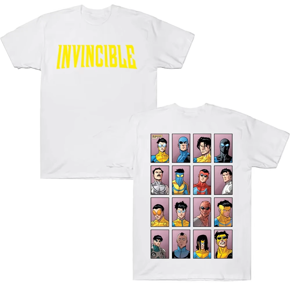 2026 Hot Invincible Mark Superhero Printed T Shirts Men Women Harajuku T-shirts Hip Hop Streetwear Top Y2K Gothic Cotton T-shirt
