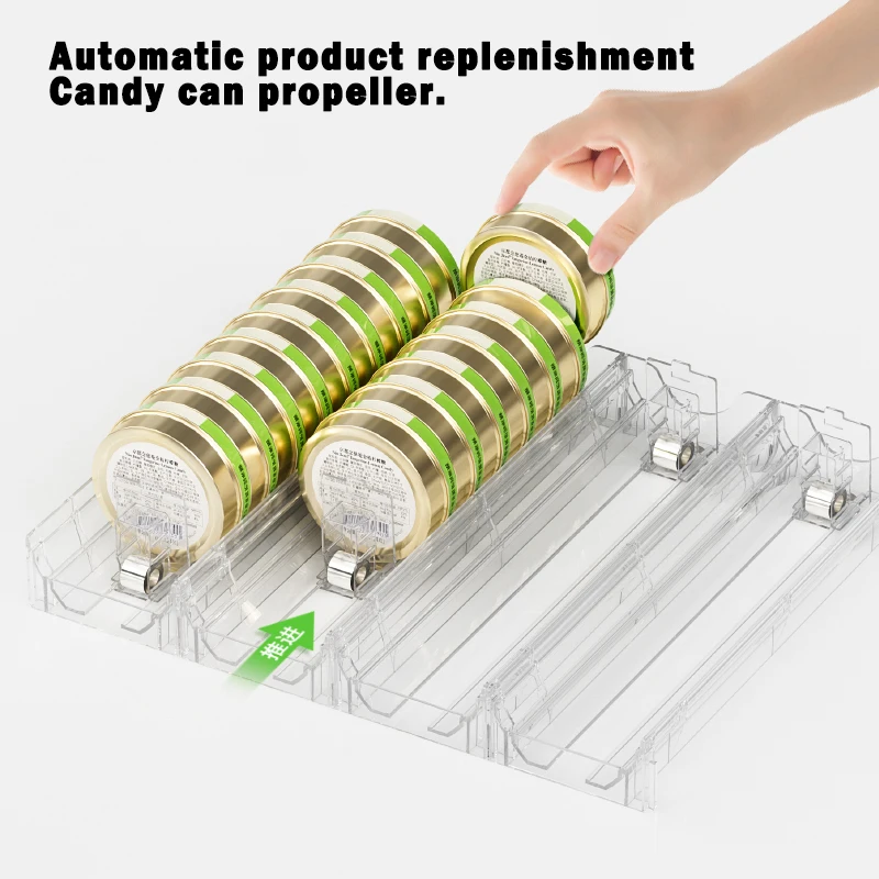 Round Cigarette Display Holder Automatic Pusher Convenience Store Cigarette Dispenser Organizer Retail Gondola Shelf Pusher Rack