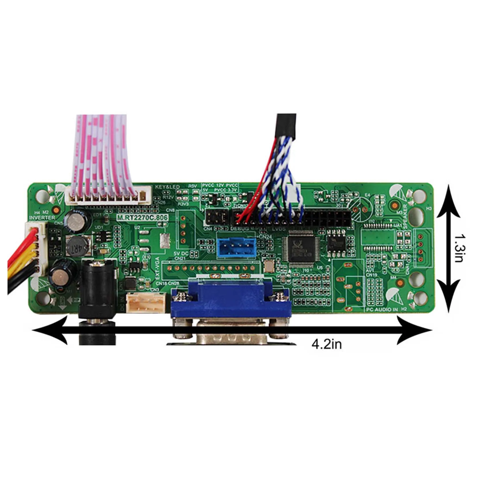 VGA LCD Controller Board RT2270C-A work with HT10X21-311 10.4inch 1024X768 IPS LCD Screen