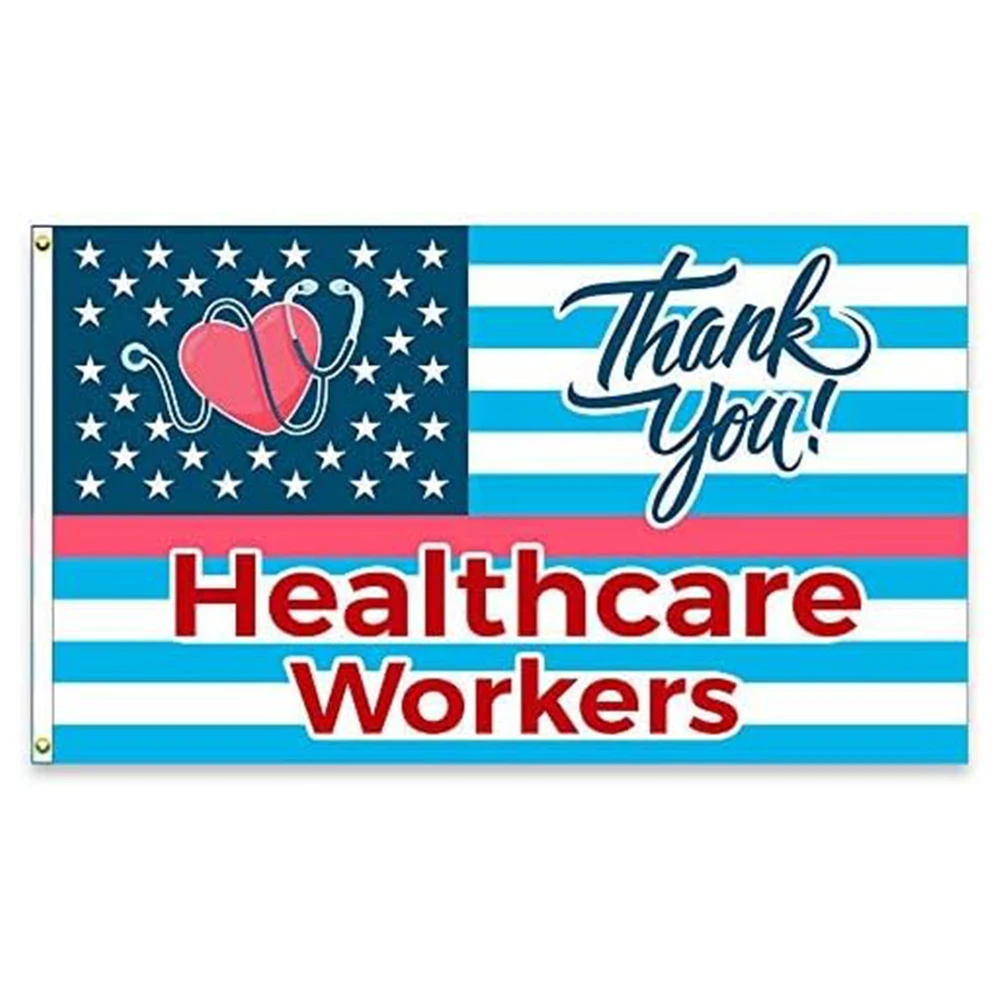 Flagicts 100% Polyester Thank You Healthcare Workers Flags