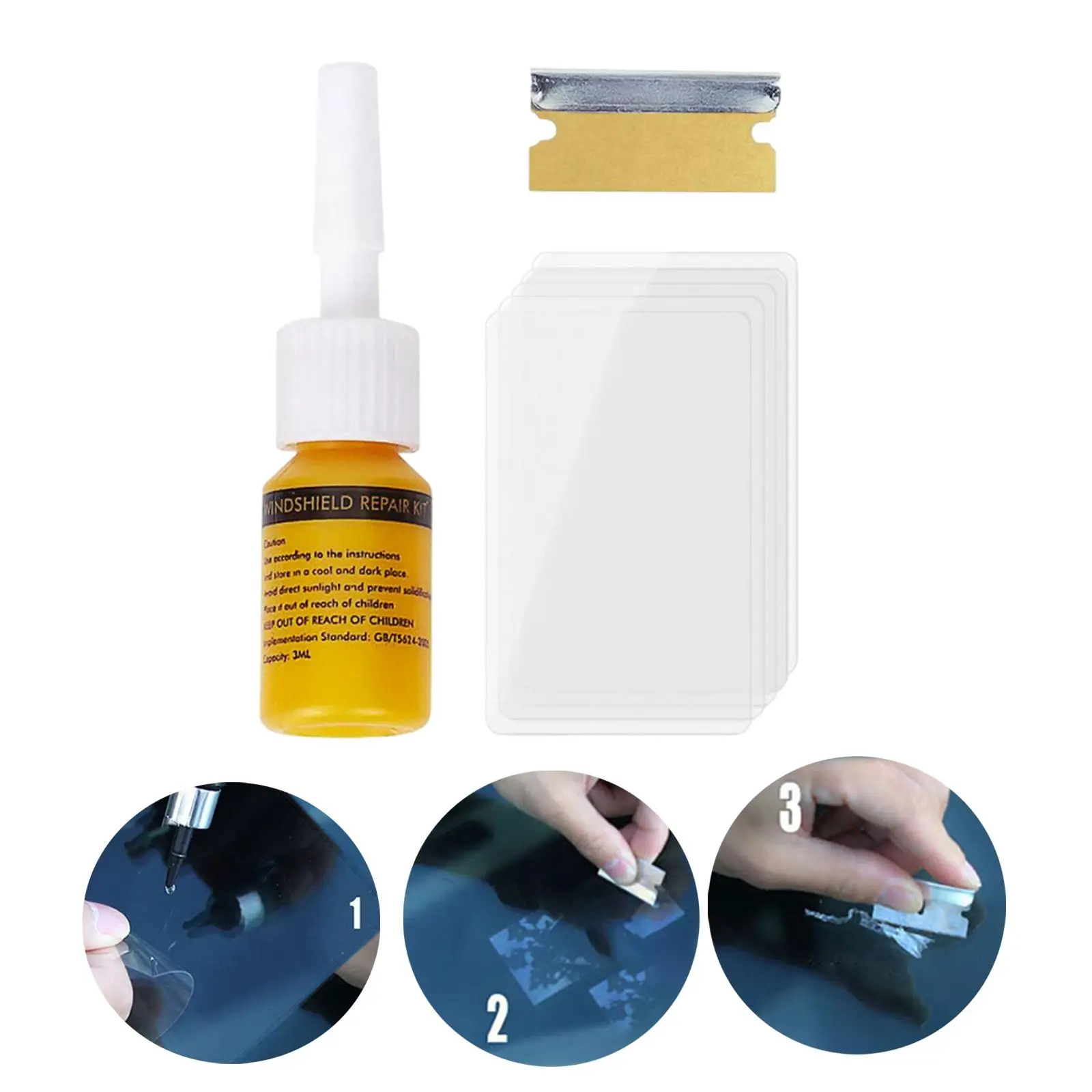 Cracked Glass Repair Automobile Scratch Fixing Car Window Repair Fluid