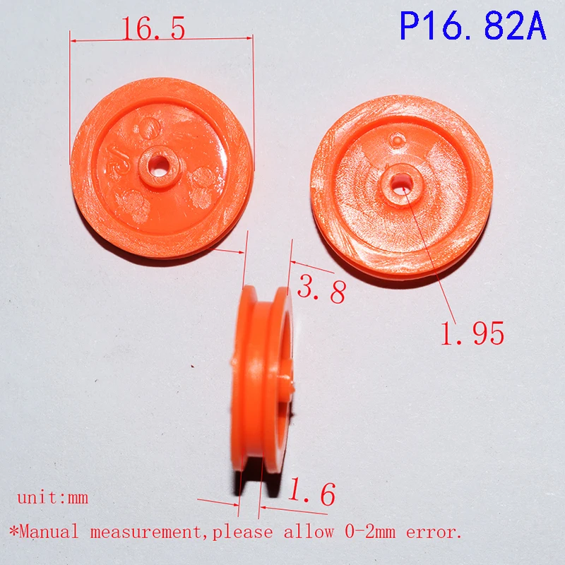 JIT-Polia De Plástico Drone RC Carro, Robô Avião, Robô Brinquedos para Meninos, DIY Acessórios Do Bebê, 2mm Buraco, 100Pcs