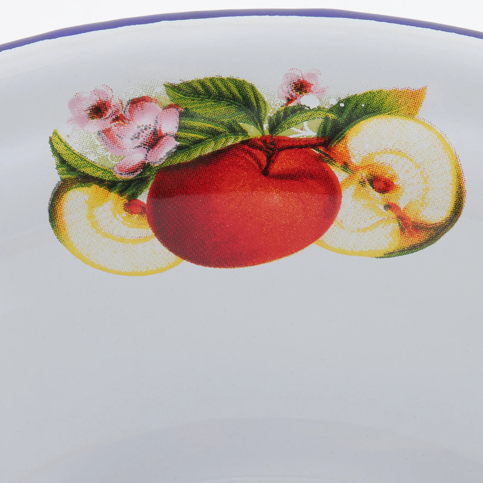 

2Pcs Retro Enamel Basin Thickened Soup Cake Vegetable Mixing Bowl Multifunction Kitchen Household Enamelware