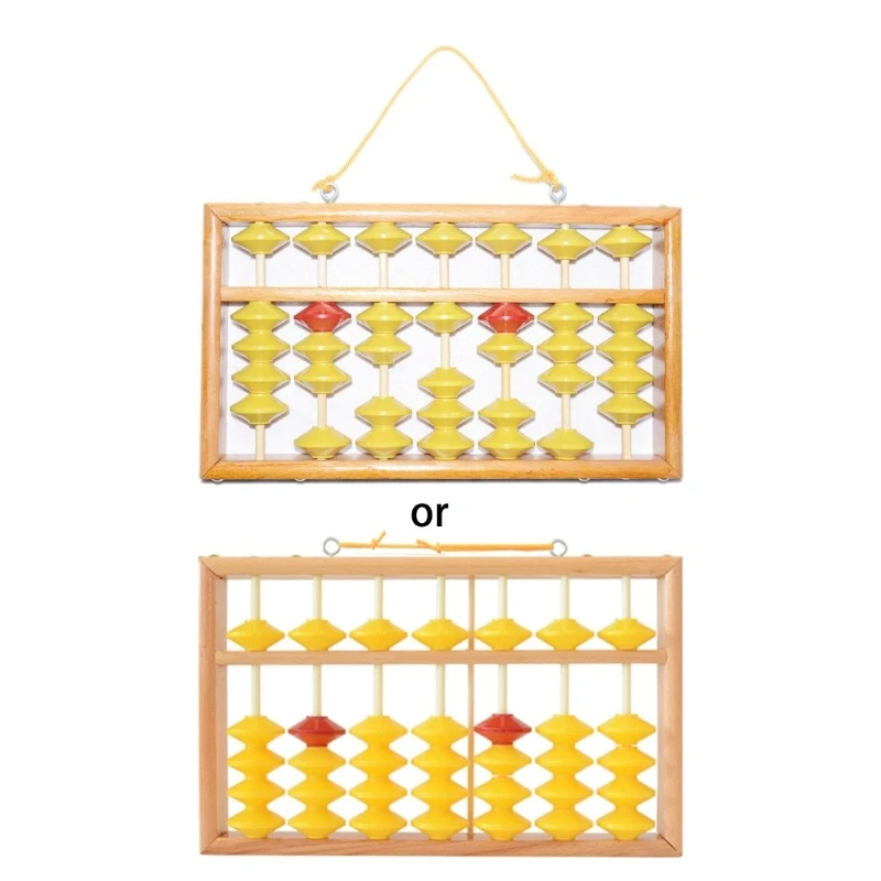 Chinese 7-row Abacus 7 Column Abacus Calculator Math Teaching Tool for Students