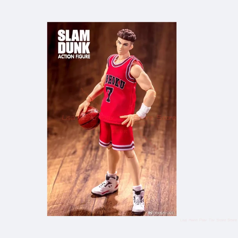 شخصيات Great Sage Model GT Slam Dunk المتوفرة: ساكوراجي، روكاوا، ميتسوي، مياجي، أكاجي، كوجور، مدرب أنزاي وأفراد الفريق