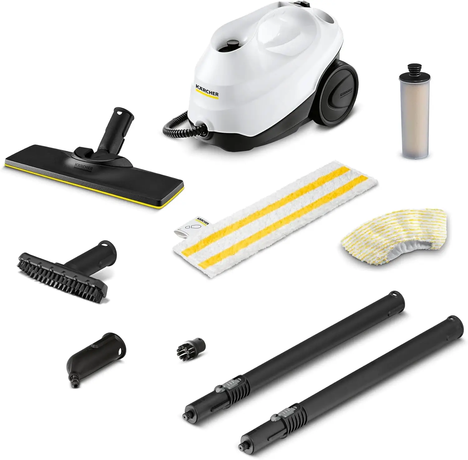 

Multi Purpose Steam Cleaner with Attachments, – Chemical-Free, 40 Sec Heat-Up, Continuous Steam - for Tile,Floors More