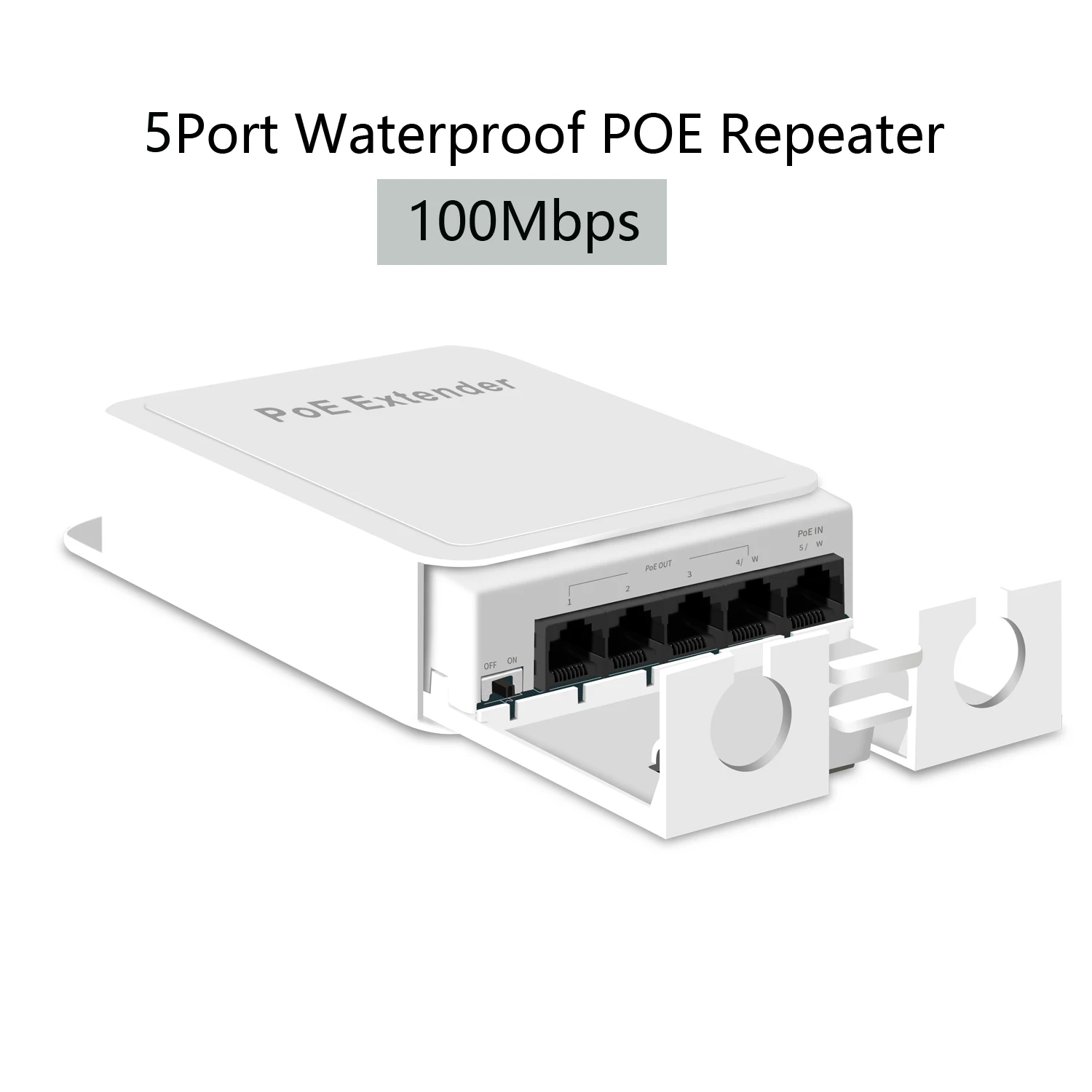 

Удлинитель POE AZISHN, 5 портов, 100 Мбит/с, IP55 VLAN 44-57 в