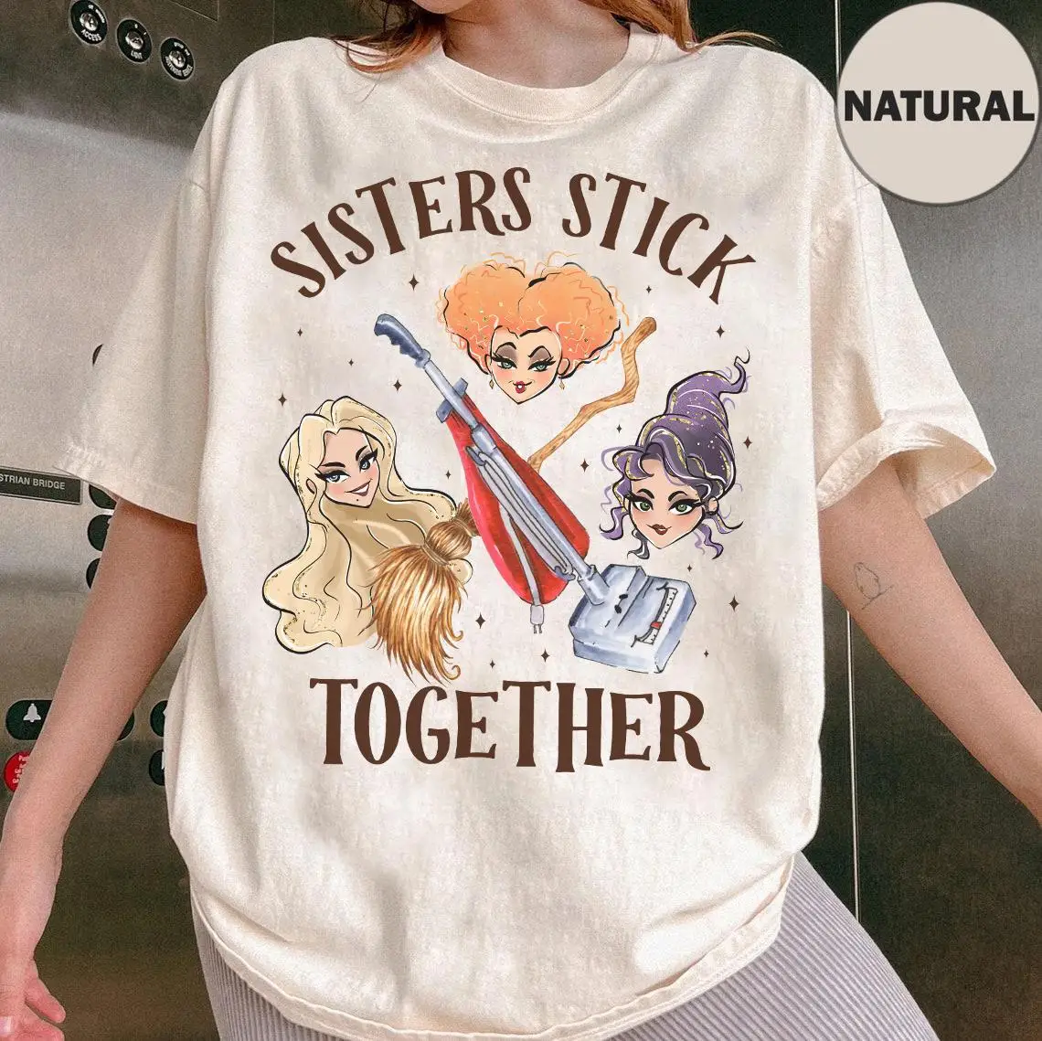 

Sisters Stick Together Shirt Disney Hocus Pocus Sanderson Sisters Tee Disneyland Halloween Family Matching Tee