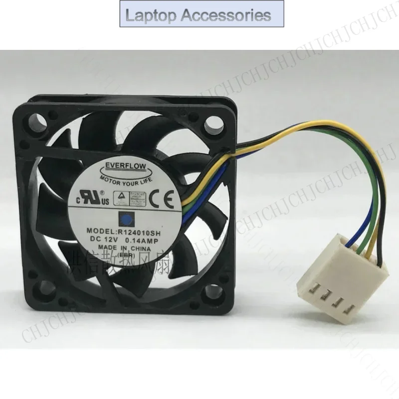 New CPU Fan For EVERFLOW R124010SH DC 12V 0.14A 4-wire PWM Variable Speed Fan 4010 4CM 40*40*10MM
