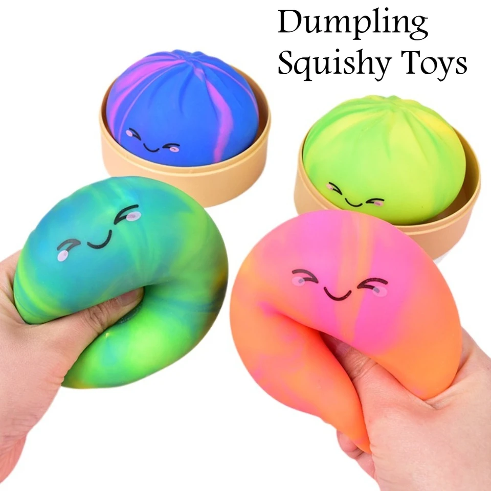 Jouet Squishy Mignon en Forme de Bao Bun, Pack Anti-Stress en TPR Souple, Jouet Sensoriel Anti-Anxiété pour Adultes et Enfants, Cadeaux à Presser Jouet Squishy Mignon en Forme de Bao Bun, Pack Anti-Stress en TPR Souple, Jouet Sensoriel Anti-Anxiété pour Adultes et Enfants, Cadeaux à Presser