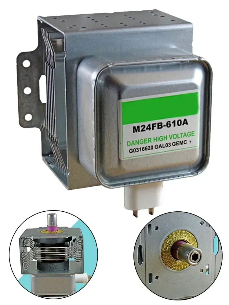 1 pz Forno A Microonde Magnetron Per Parti Forno Mcrowave, M24FB-610A Magnetron 2M219 2M253J 11.5 cm × 3.5 cm Metallo Argento Strumenti