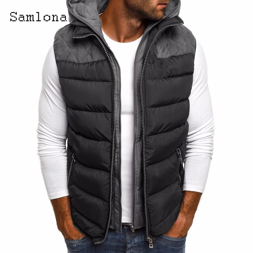 Chaqueta de algodón con capucha para hombre, informal de retales parka, abrigos ligeros de moda, novedad de primavera y otoño, 2023