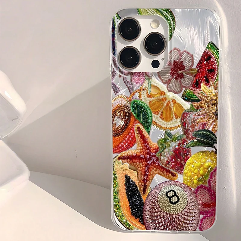

Fruit And Lobster Pattern Soft Glossy Phone Case For Xiaomi Redmi Note 14 13 12 Pro Plus 5G 14S 12S 11S 11 10 14C 13C 12C Cover