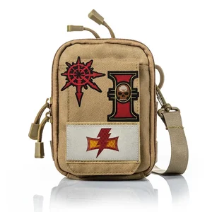 Bag Warhammer Crachá Accessoires 40k Warhammer gesticktes Tuch mit rotem Symbol Outdoor Chaos Moralischer Star Magie Mochilla 8 Hauptverkäufe 40k Chaos - №4
