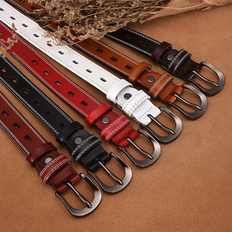 Dames Leren Riem Casual All-Match Dames Verstelbare Riemen Designer Hoge Kwaliteit Merk Mode Zwarte Broek Riem Lb005