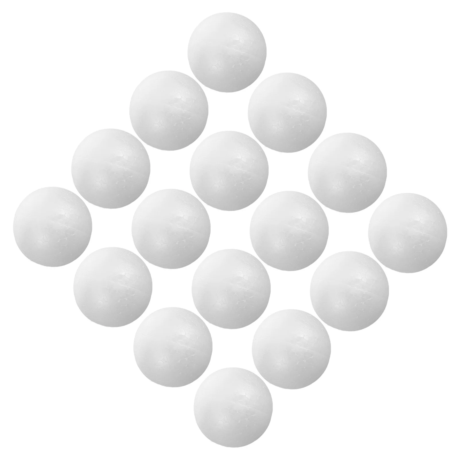 

36Pcs Christmas Foam Ball 6.3cm White Craft Ornaments for DIY Decor School Project Holiday Party Decoration Accessories