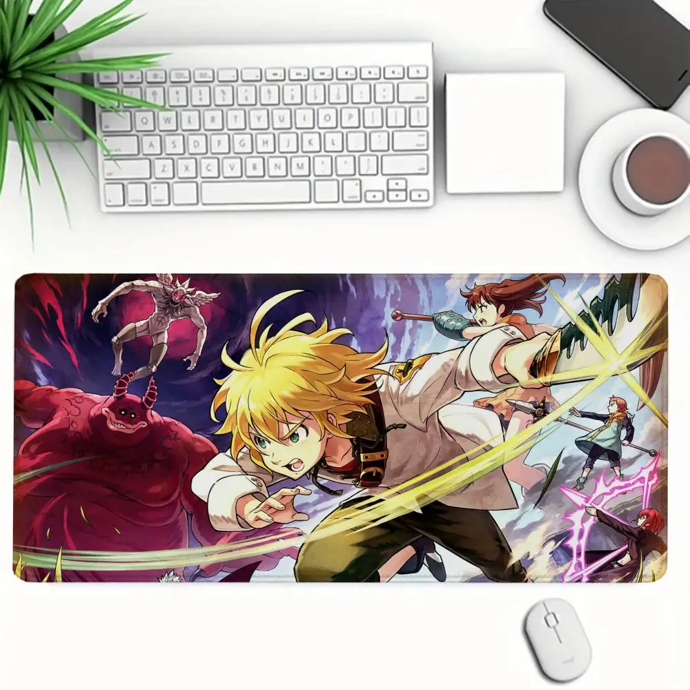 Popular Seven Deadly Sins Mouse Pad Game Pad Large XXL90x40 Pin Desk Pad Game Accessories Suitable for Gamers Keyboard Mouse Pad