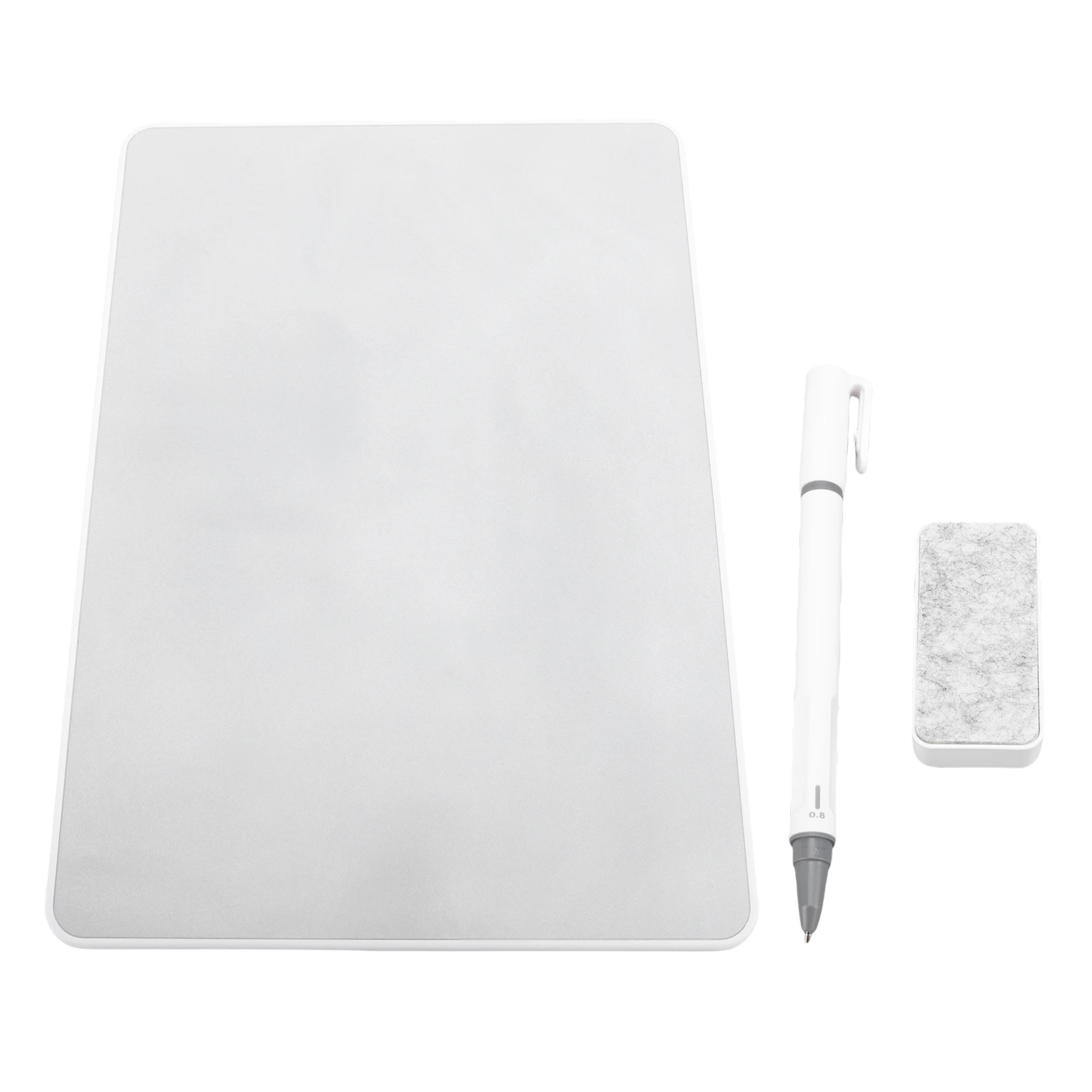 A4 Magnet Writing Board Local Erasable Whiteboard Note Taking Sketching Borderless White Background Black Word 0.8mm Pen Tip