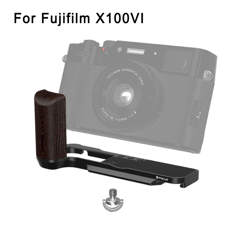 

PULUZ L-shaped Quick Release Plate For Fujifilm X100VI Camera Vertical Shoot L Plate Bracket Base Holder with 1/4 inch Screw