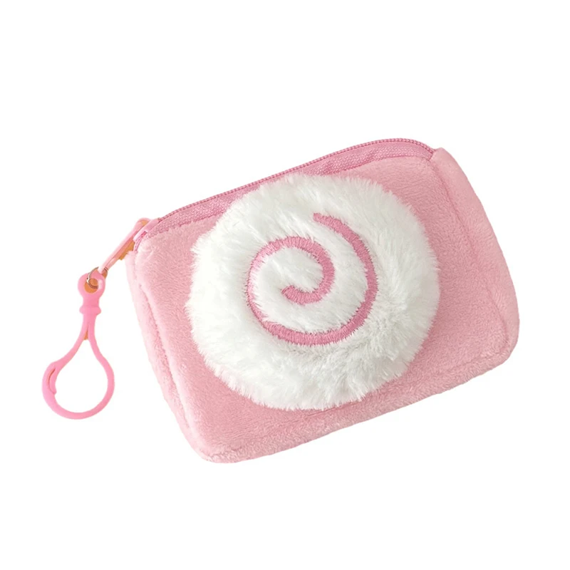 

Cute Fishboard Cartoon Girl Data Cable Card Package Pendant Plush Earphone Bag Carry-on Coin Small Storage Bag