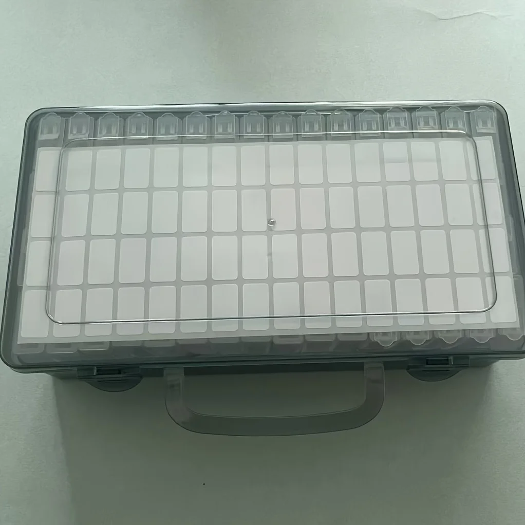 Set mit 64 grauen Kunststoff-Aufbewahrungsbehältern – Organizer für Schmuck, Anhänger und Accessoires; DIY-Diamantmalerei-Aufbewahrungsbox – Detail 7