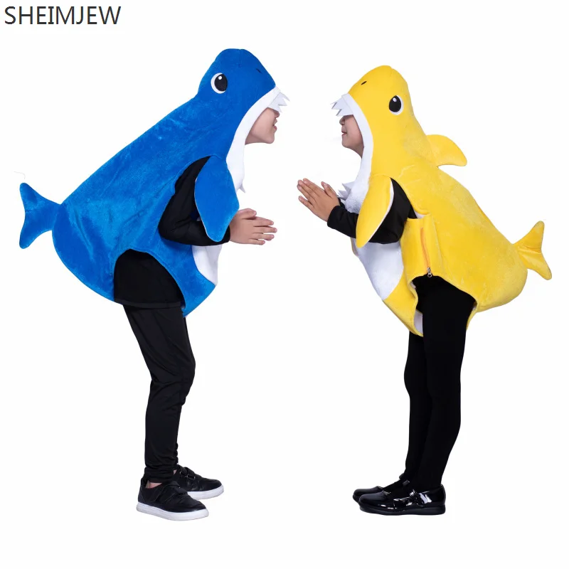 New Children Shark Cosplay Costume Prescool Animation Stage Role-playing Marine Animal Outfit Carnival Party Stage Show Dress Up