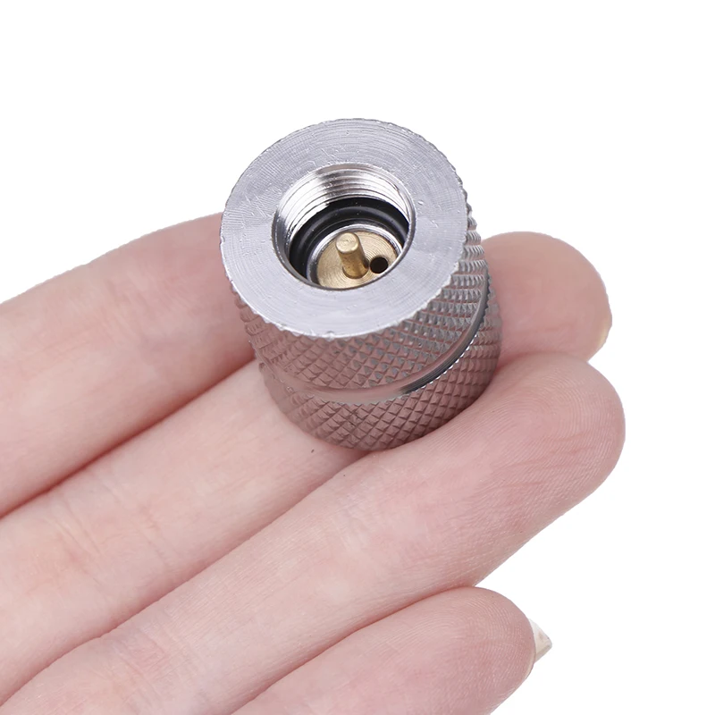 Outdoor Camping Butane Stove Gas Refill Adapter Cartridge Gas Nozzle Bottle Type Cartridge Screw Type Valve Canister Connector