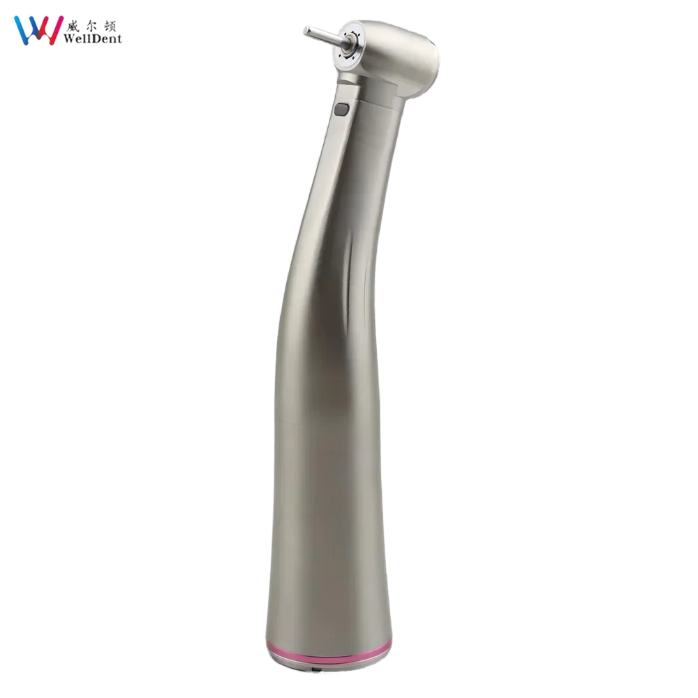 Dental 1:5  Increasing Red Ring With Light Contra Angle Fiber Optic Push Button Handpiece Denspay  Dental Handpiece Air Turbine